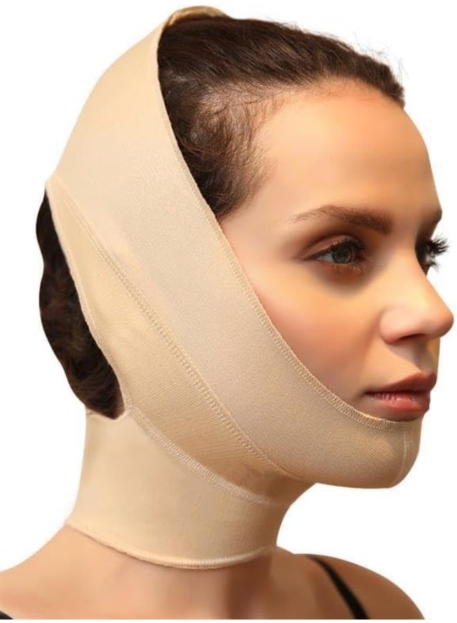 حزام شد الرقبة والذقن الطبي - دعم ما بعد العمليات التجميلية - مشد ضاغط لشد البشرة وتنسيق شكل الذقن - Image 3